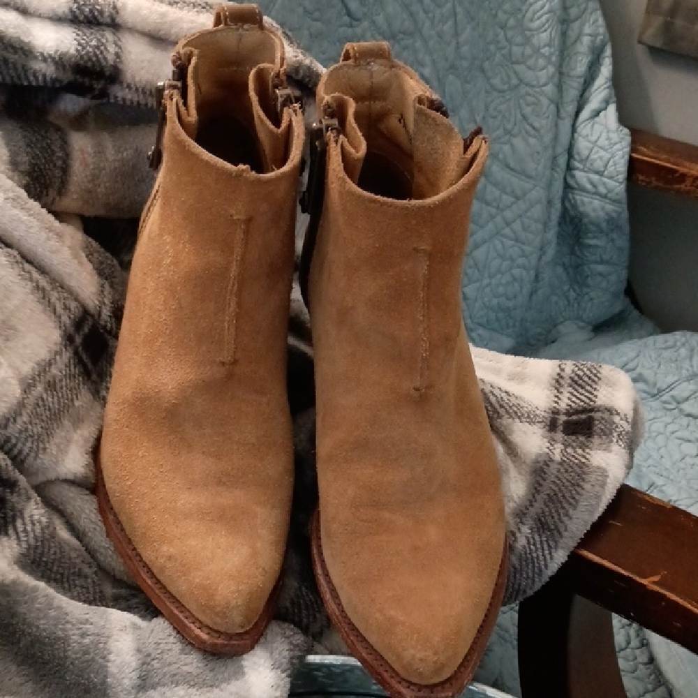 Frye Suede Chelsea Ankle Boots